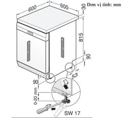 Máy rửa chén Bosch SMS4ECI01P