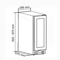 Tủ rượu vang MW22BHT (20~22 chai)