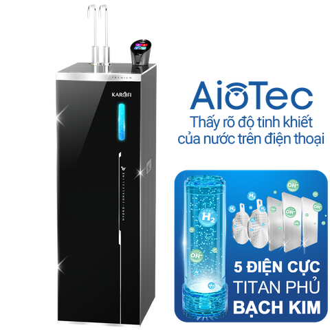 Máy lọc nước nóng lạnh Hydro-ion kiềm Karofi KAE-S86 PRO