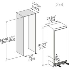 Tủ đông âm tủ Miele MasterCool 445L | F 2813 Vi