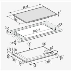 Bếp từ đa điểm 6 vùng nấu Miele KM 7575 FL