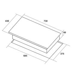Bếp từ lắp âm 2 vùng nấu Hafele HC-I73241B 536.61.859