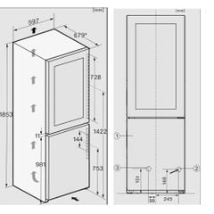 TỦ ĐÔNG KÈM TỦ RƯỢU MIELE KWNS 4784 DE