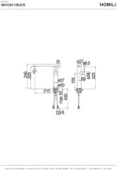 VÒI RỬA BÁT NOBILI MATCH NB219R