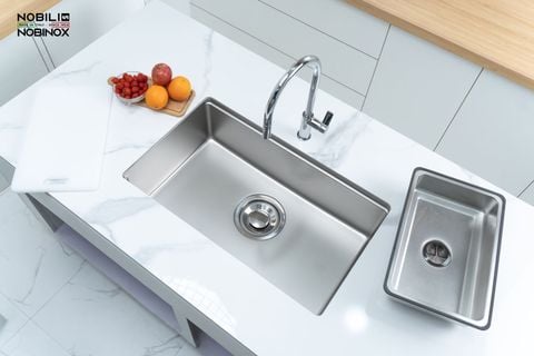 CHẬU RỬA BÁT 1 HỐ NOBINOX ROSA NN974DT