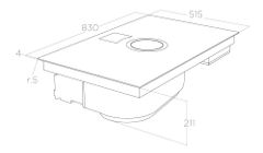 BẾP TỪ KẾT HỢP MÁY HÚT MÙI NikolaTesla Switch Glow
