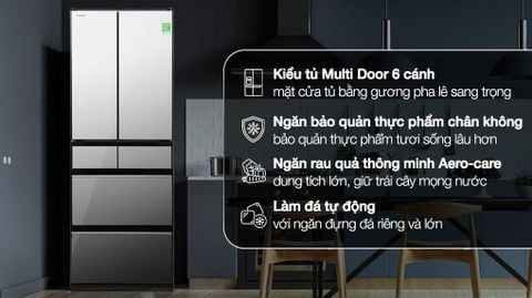 Tủ lạnh Hitachi Inverter 540 lít Multi Door R-HW540RV(X)