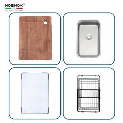 CHẬU RỬA BÁT 1 HỐ NOBINOX LIRA NJ562D