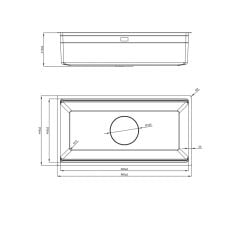 CHẬU RỬA BÁT 1 HỐ NOBINOX LIRA NJ566D