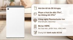 Máy hút ẩm Sharp DW-T30FV-W