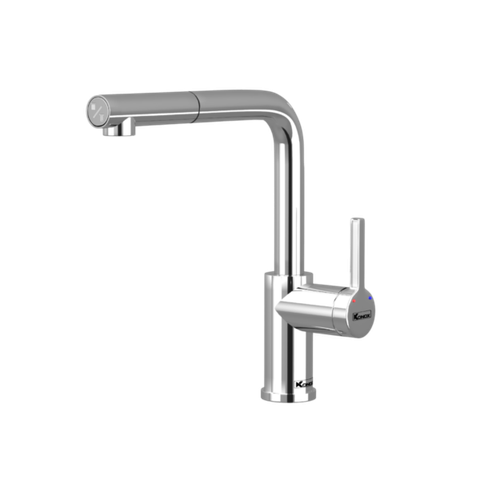Vòi rửa bát konox dây rút Lumo Smart Chrome