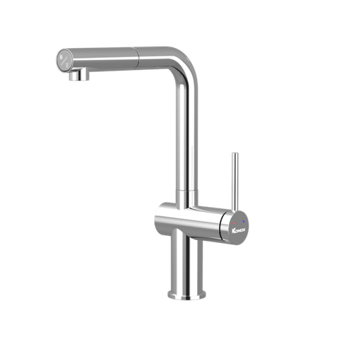 Vòi rửa bát Konox dây rút Stream Smart Chrome