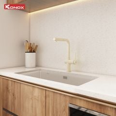 Vòi rửa bát Konox dây rút Stream Smart Nude