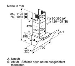 MÁY HÚT MÙI NEFF D85IEE1S0 GẮN TƯỜNG VÁT NGHIÊNG 80CM