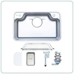 CHẬU RỬA BÁT 1 HỐ NOBINOX ARVO B275
