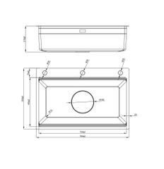CHẬU RỬA BÁT 1 HỐ NOBINOX LIRA NJ560D