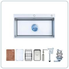 CHẬU RỬA BÁT 1 HỐ NOBINOX LIRA NJ564D