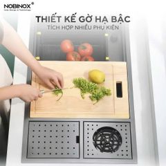 CHẬU RỬA BÁT 1 HỐ NOBINOX LUMIA NJ511B