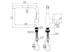 VÒI RỬA BÁT DÂY RÚT NOBINOX JAPA NX996