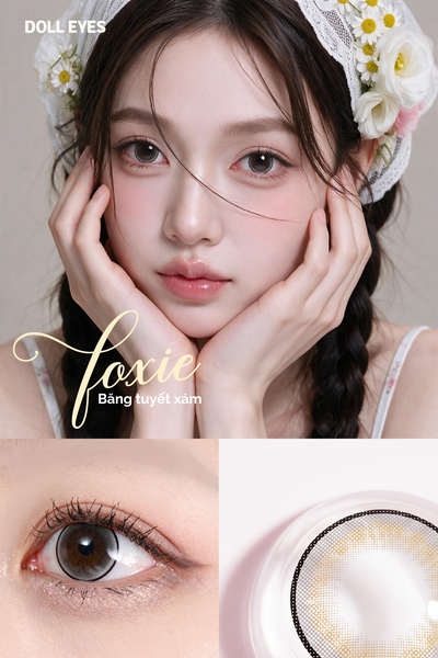  Xám băng tuyết FOXIE - Luxury beauty lens DOLL EYES 