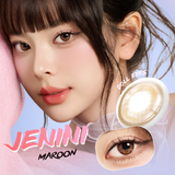  Luxury Beauty Lens DOLL EYES - Jenini Maroon - 14,2mm 