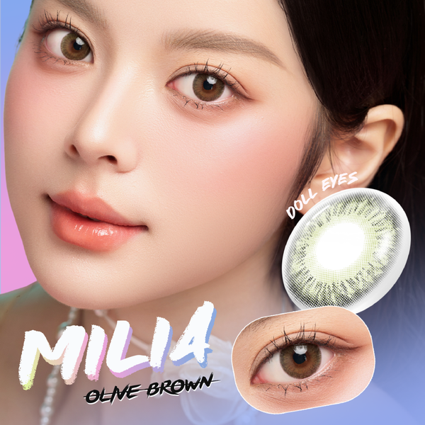  Luxury Beauty Lens DOLL EYES - Milia Olive Brown 