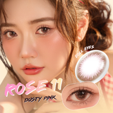  Luxury Beauty Lens DOLL EYES Rose 11 nâu hồng 