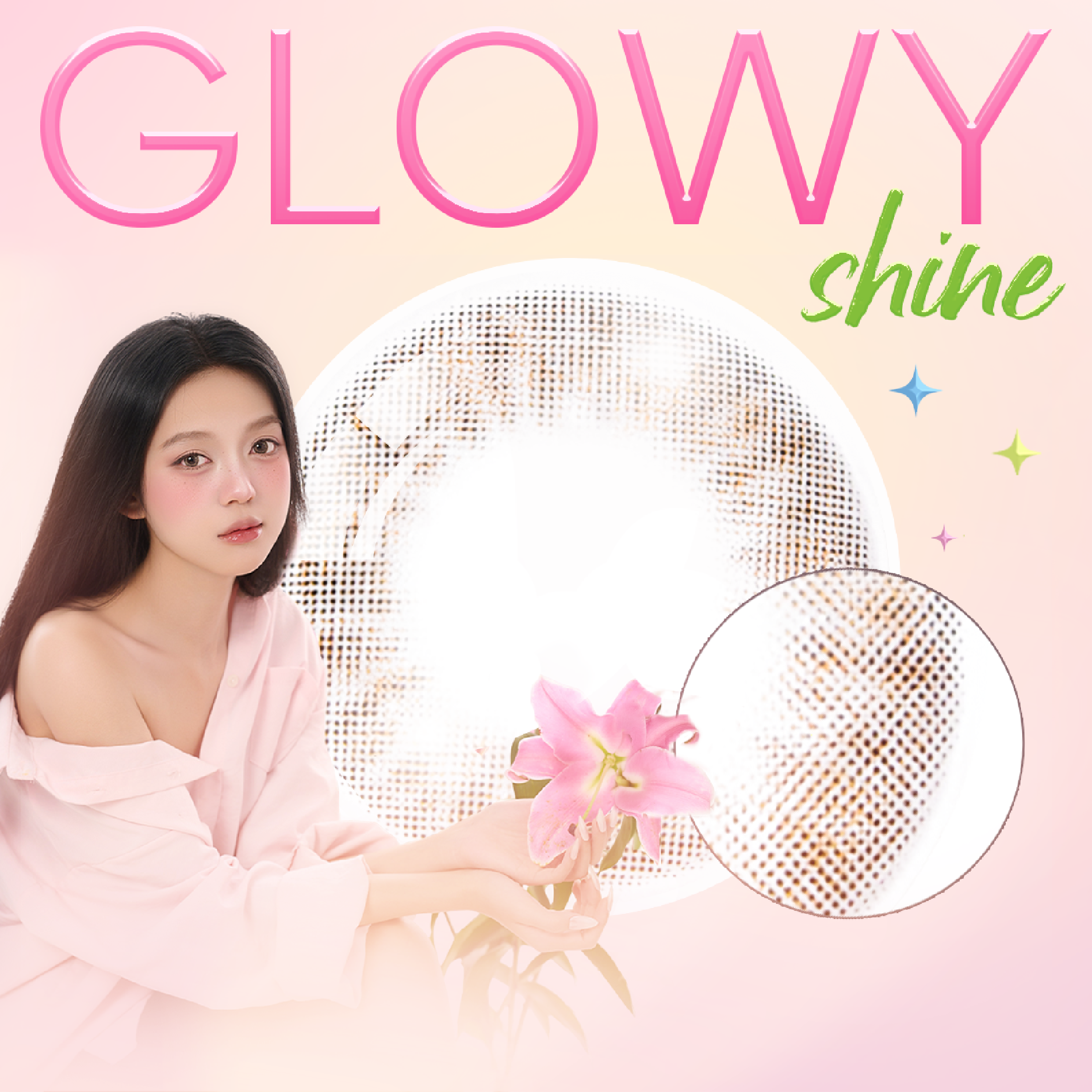  Luxury beauty lens DOLL EYES - She's Famous Xám Trà Lạnh 