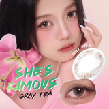  Luxury beauty lens DOLL EYES - She's Famous Xám Trà Lạnh 