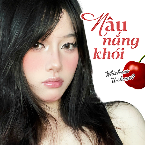  Luxury beauty lens DOLL EYES - 100% LOVE Nắng Khói 