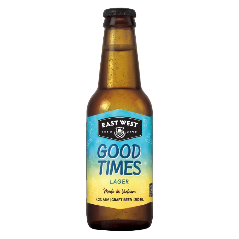  Bia - East West Good Times Lager - Thùng 20 Chai 250ml 
