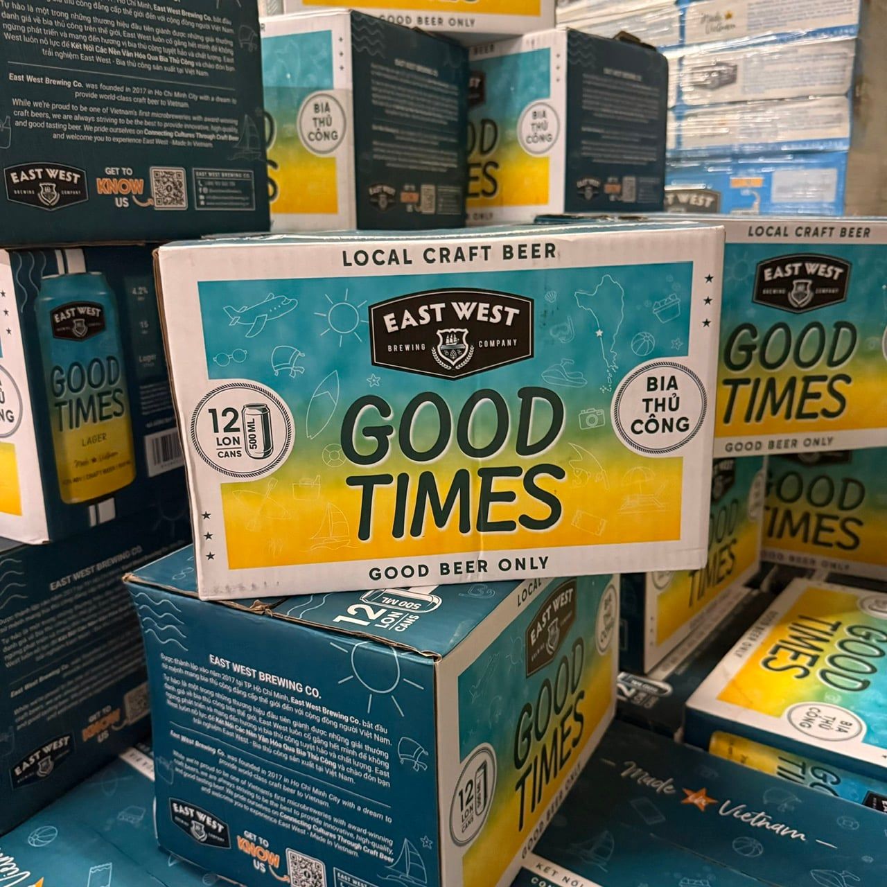  Chương Trình Good Time - East West Good Times Lager - Thùng 20 Lon 250ml 