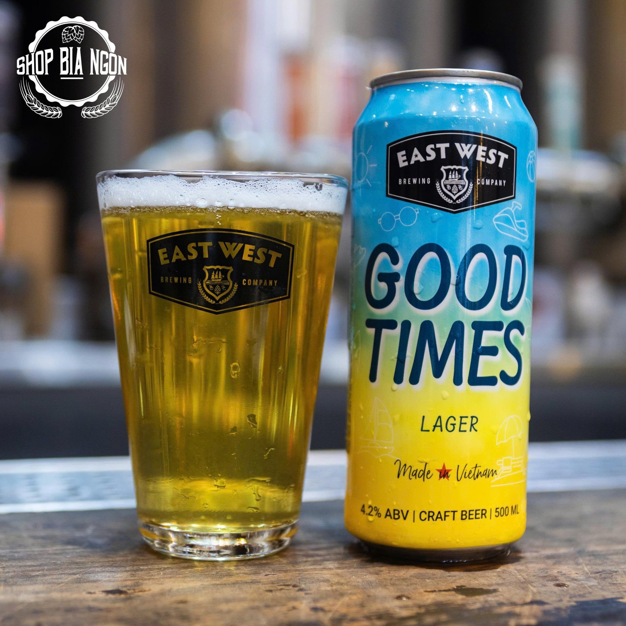  Chương Trình Good Time - East West Good Times Lager  Thùng 12 Lon 500ml 