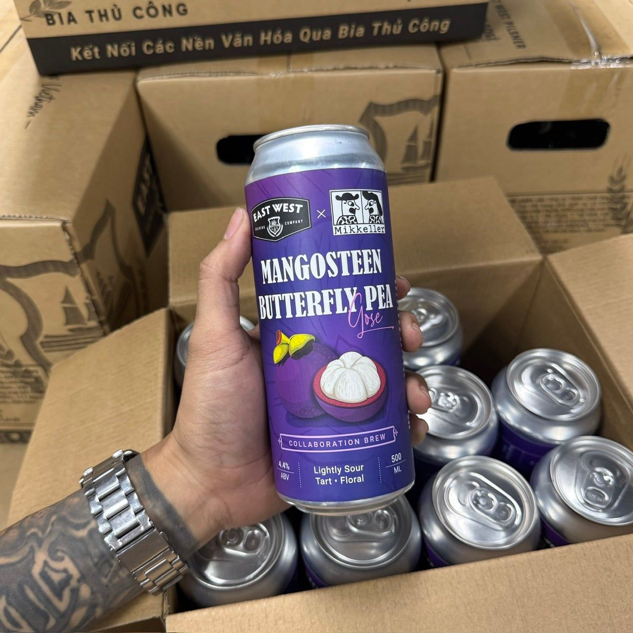  Bia - Mangosteen Butterfly Pea Gose - Thùng 12 Lon 500ml 