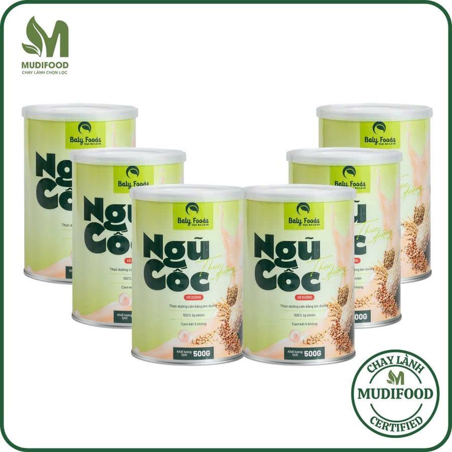 Ngũ Cốc Thực Dưỡng Baly Foods Hũ 500g - Thực Phẩm Bổ Sung Dinh Dưỡng Cho Mẹ Bầu, Sau Sinh, Người Già, Người Tiểu Đường, Ăn Chay, Ăn Kiêng, Eat Clean, Healthy, Tốt Cho Tim Mạch