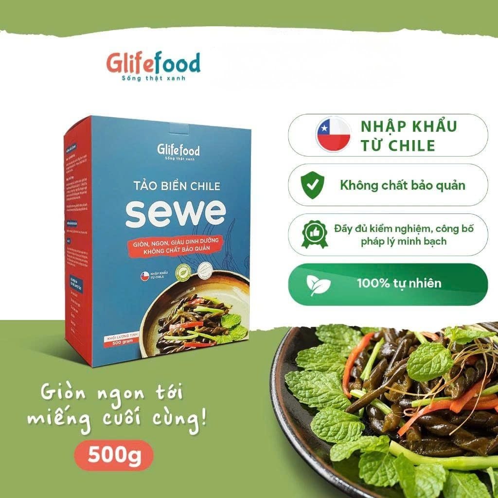Tảo Xoắn Chile Sewe - Glifefood (200g - 500g) - Thực Phẩm Bổ Sung Dinh Dưỡng Cho Cả Gia Đình, Người Ăn Chay, Ăn Kiêng, Giảm Cân, Thực Dưỡng, Eat Clean, Healthy, Nguyên Liệu Nấu Ăn, Nhập Khẩu Chính Ngạch
