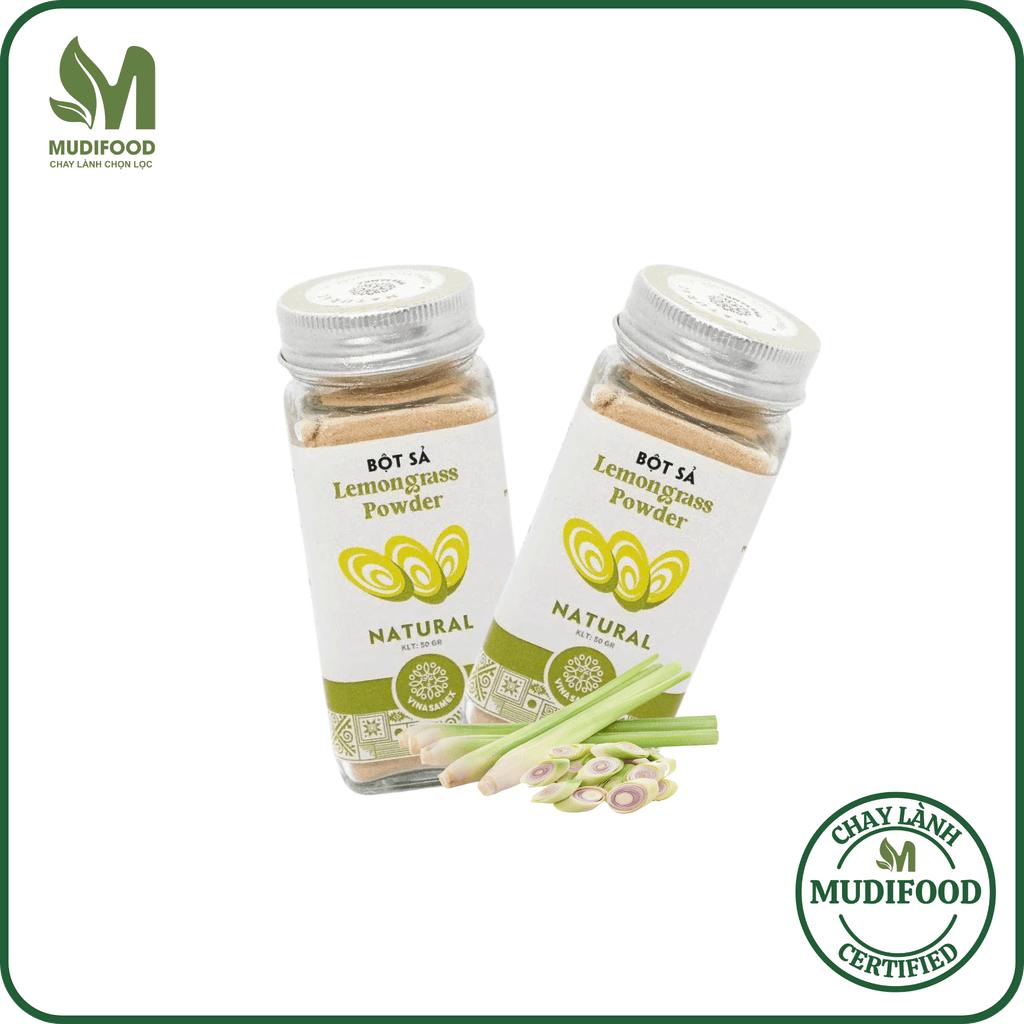 Bột Sả Vinasamex 50g - Thực Phẩm Bổ Sung Dinh Dưỡng Cho Cả Gia Đình, Người Tiểu Đường, Ăn Kiêng, Ăn Chay, Gia Vị Cho Những Bữa Ăn Tròn Vị, Tẩm Uớp Món Ăn (GV)