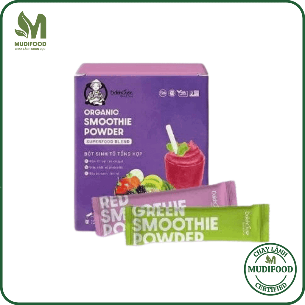 Bột Sinh Tố Tổng Hợp Organic Smoothie Powder Dalahouse - Bột Rau Củ Hữu Cơ Nguyên Chất Sấy Lạnh (BRC)