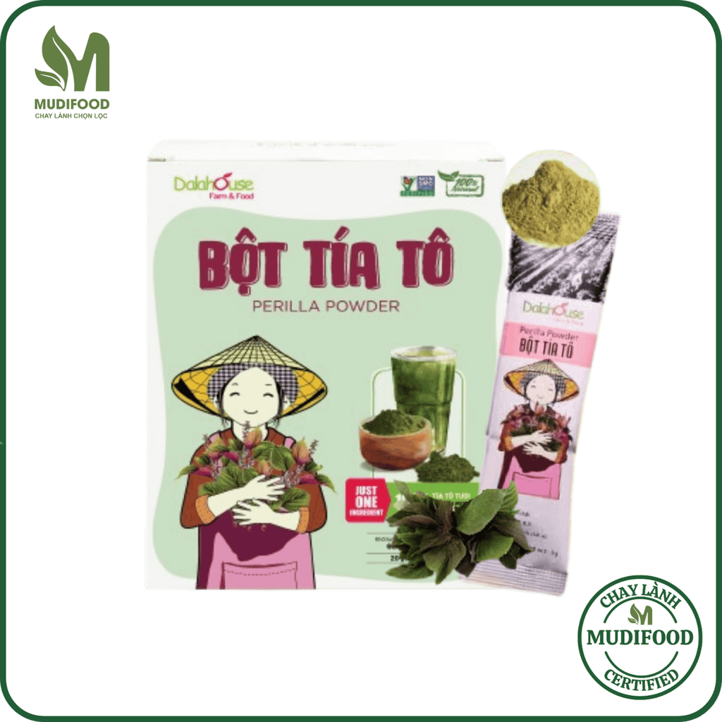 Bột Tía Tô Dalahouse - Bột Rau Củ Hữu Cơ Nguyên Chất Sấy Lạnh (BRC)