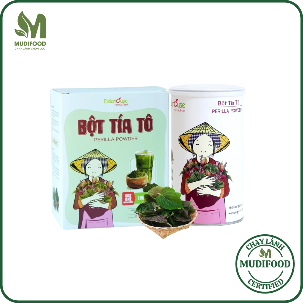 Bột Tía Tô Dalahouse - Bột Rau Củ Hữu Cơ Nguyên Chất Sấy Lạnh (BRC)
