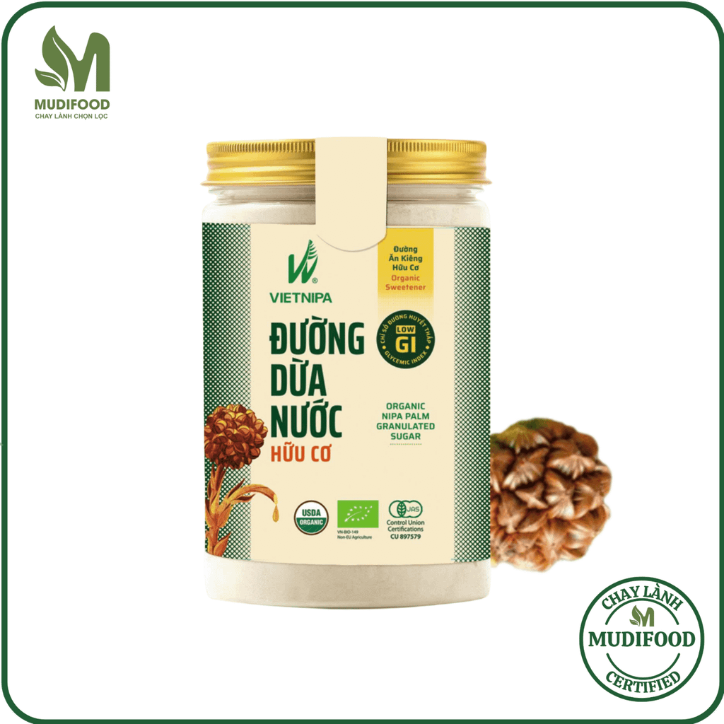 Đường Dừa Nước Vietnipa 350g, 550g - Thực Phẩm Bổ Sung Dinh Dưỡng Cho Cả Gia Đình, Người Tiểu Đường, Ăn Kiêng, Ăn Chay, Hàm Lượng Vitamin Và Muối Khoáng Cao (GV)