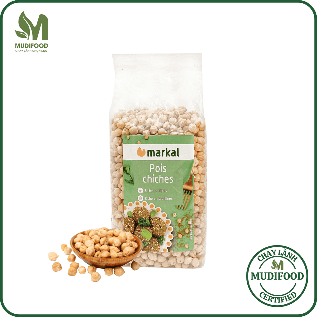 Đậu Gà Hữu Cơ Markal Túi 500g - Thực Phẩm Bổ Sung Dinh Dưỡng Cho Mẹ Bầu, Sau Sinh, Người Già, Người Tiểu Đường, Ăn Chay, Ăn Kiêng, Eat Clean, Healthy, Tốt Cho Tim Mạch, Đậu Chickpeas Nấu Soup, Salad, Sữa Hạt, Bánh Hoặc Snack (ĐTV, CX, Hạt Và Đậu)