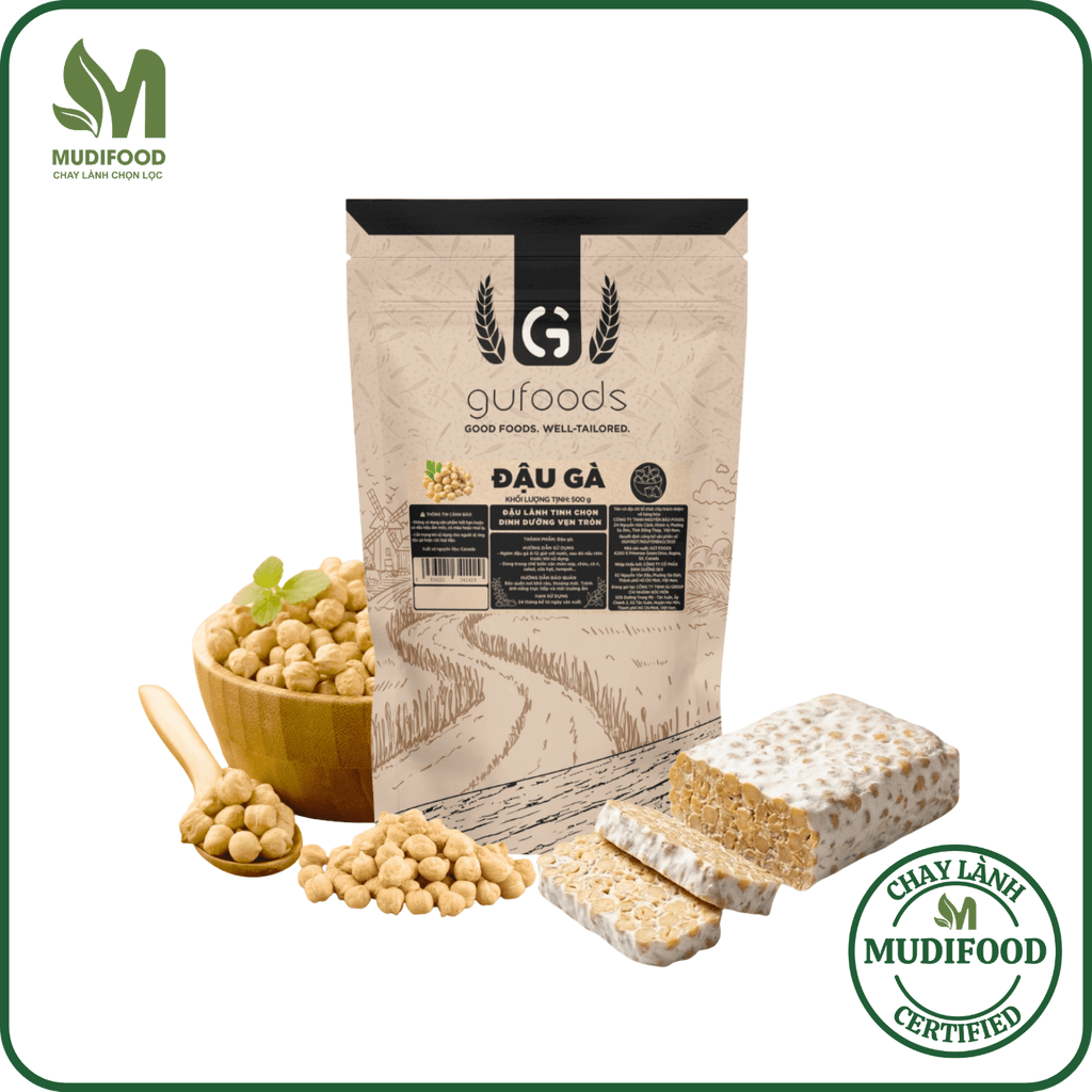 Đậu Gà Gufoods Gói 500g - Thực Phẩm Bổ Sung Dinh Dưỡng Cho Mẹ Bầu, Sau Sinh, Người Già, Người Tiểu Đường, Ăn Chay, Ăn Kiêng, Eat Clean, Healthy, Tốt Cho Tim Mạch, Nấu Soup, Salad, Sữa Hạt, Bánh Hoặc Snack (ĐTV, CX, Hạt Và Đậu)