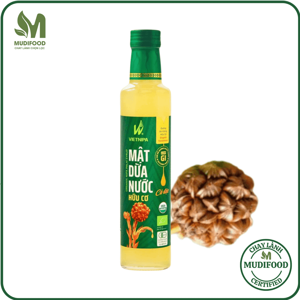 Mật Dừa Nước Vietnipa 375g - Thực Phẩm Bổ Sung Dinh Dưỡng Cho Cả Gia Đình, Người Tiểu Đường, Ăn Kiêng, Ăn Chay, Hàm Lượng Vitamin Và Muối Khoáng Cao (GV)