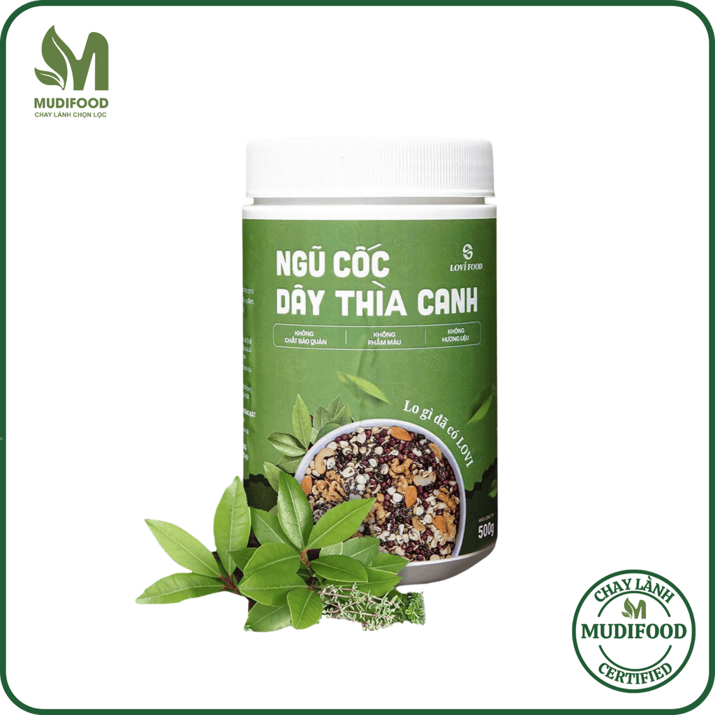 Ngũ Cốc Dây Thìa Canh Lovifood Hộp 500g - Thực Phẩm Bổ Sung Dinh Dưỡng Cho Mẹ Bầu, Sau Sinh, Người Già, Người Tiểu Đường, Ăn Chay, Ăn Kiêng, Eat Clean, Healthy, Tốt Cho Tim Mạch