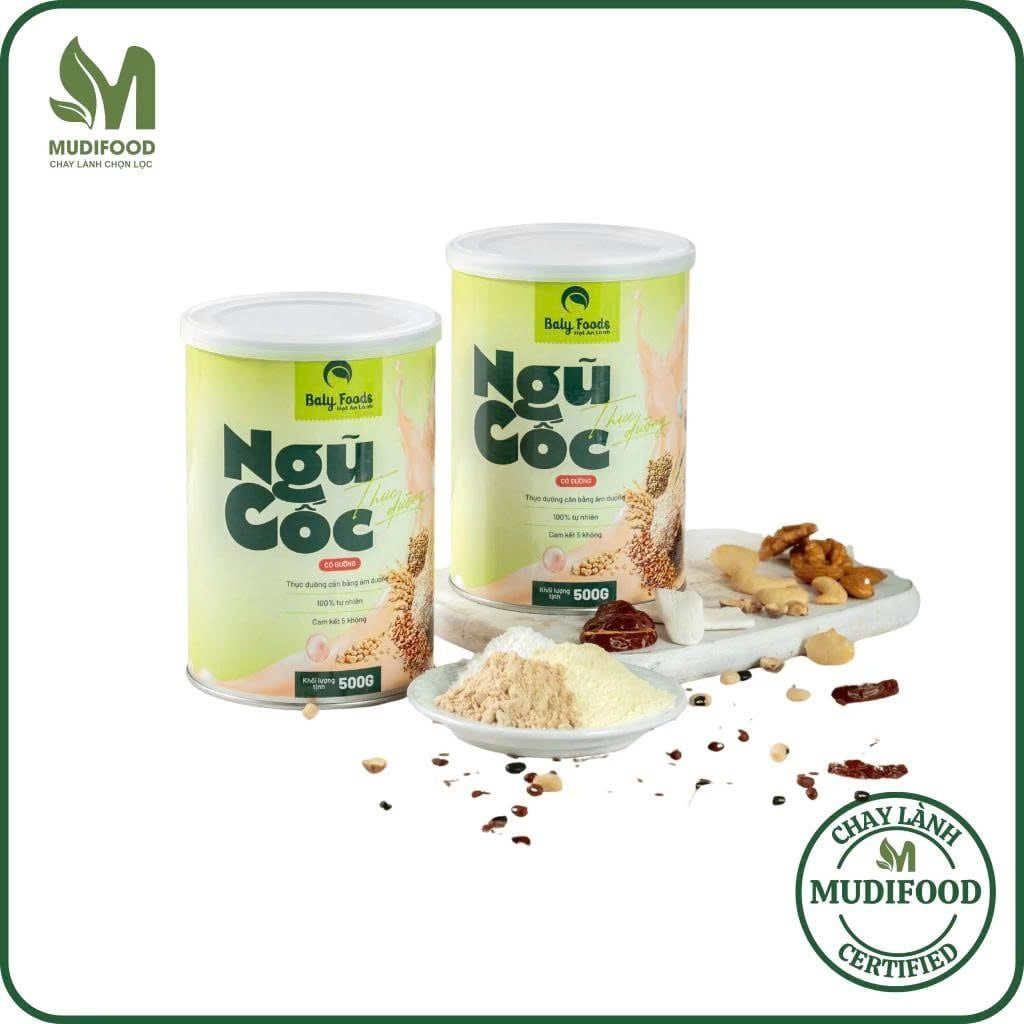 Ngũ Cốc Thực Dưỡng Baly Foods Hũ 500g - Thực Phẩm Bổ Sung Dinh Dưỡng Cho Mẹ Bầu, Sau Sinh, Người Già, Người Tiểu Đường, Ăn Chay, Ăn Kiêng, Eat Clean, Healthy, Tốt Cho Tim Mạch