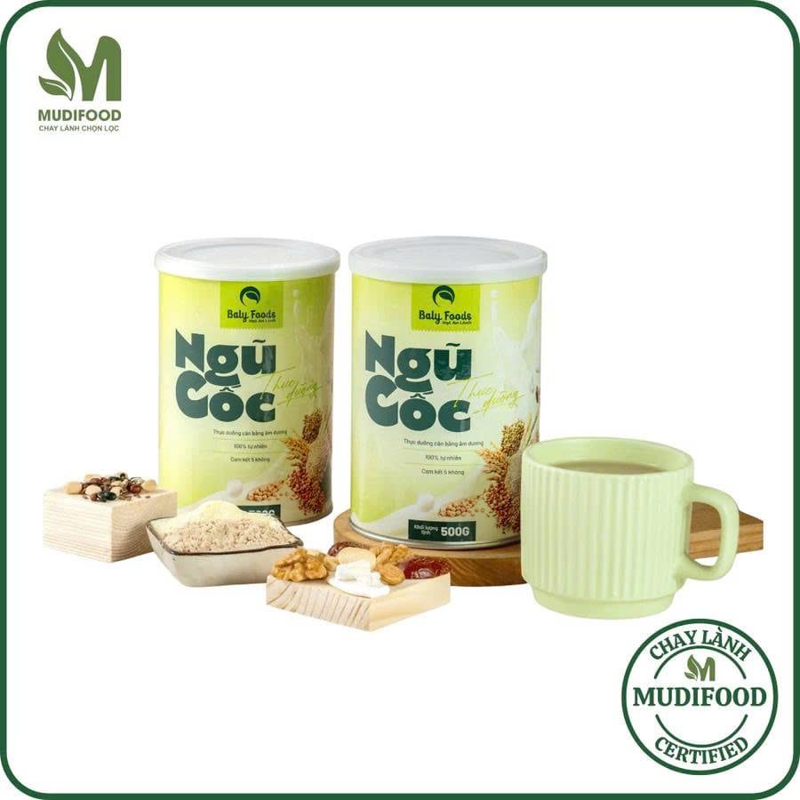 Ngũ Cốc Thực Dưỡng Baly Foods Hũ 500g - Thực Phẩm Bổ Sung Dinh Dưỡng Cho Mẹ Bầu, Sau Sinh, Người Già, Người Tiểu Đường, Ăn Chay, Ăn Kiêng, Eat Clean, Healthy, Tốt Cho Tim Mạch