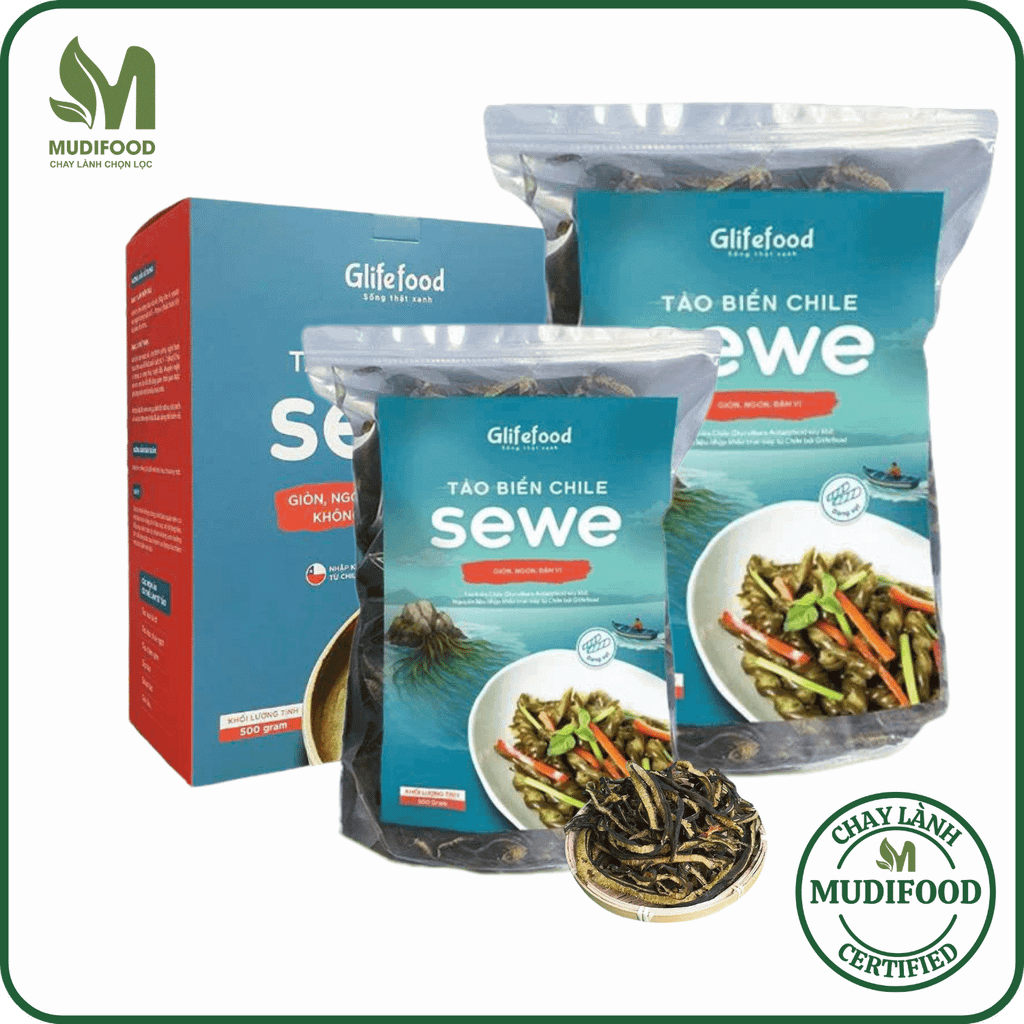 Tảo Xoắn Chile Sewe - Glifefood (200g - 500g) - Thực Phẩm Bổ Sung Dinh Dưỡng Cho Cả Gia Đình, Người Ăn Chay, Ăn Kiêng, Giảm Cân, Thực Dưỡng, Eat Clean, Healthy, Nguyên Liệu Nấu Ăn, Nhập Khẩu Chính Ngạch (ĐTV, CX, SPF)