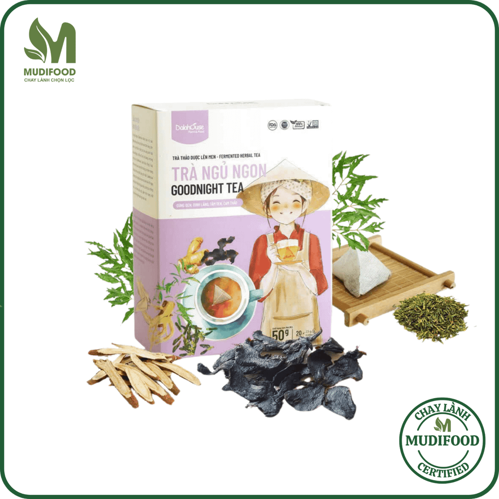 Trà Ngủ Ngon Dalahouse Hộp 50g - Thanh Nhiệt, Mát Gan, Cải Thiện Giấc Ngủ, Tốt Cho Tim Mạch, Giảm Cân, Eatclean, Healthy (Trà)