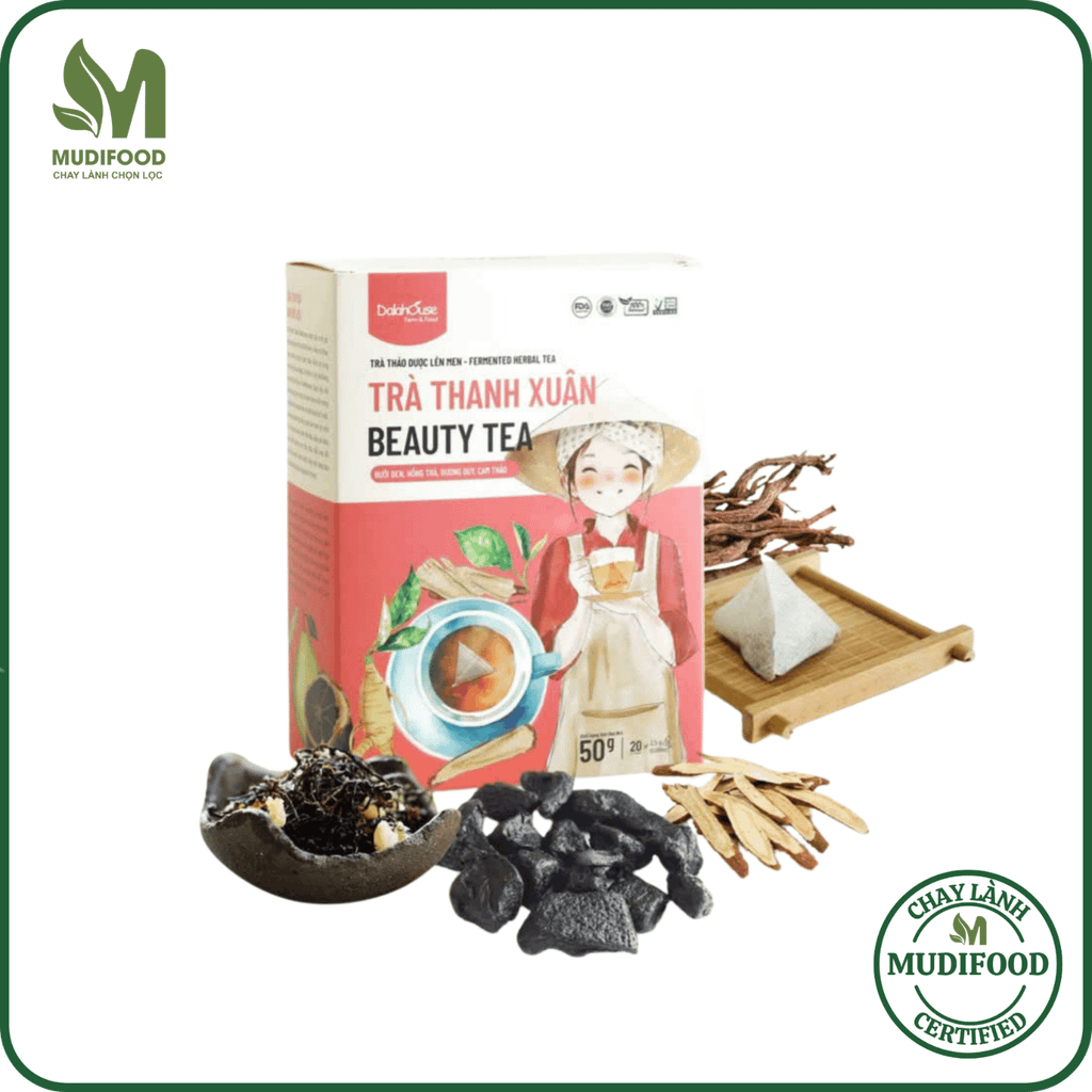 Trà Thanh Xuân Dalahouse Hộp 50g - Thanh Nhiệt, Mát Gan, Cải Thiện Giấc Ngủ, Tốt Cho Tim Mạch, Giảm Cân, Eatclean, Healthy (Trà)